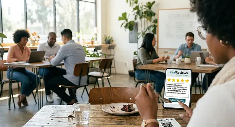 Real Reviews customer example